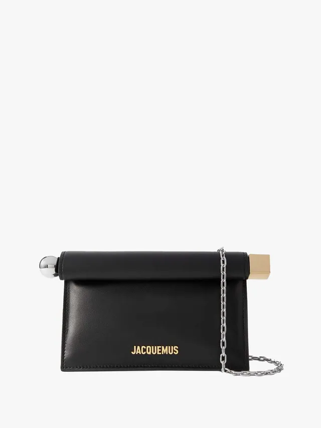 JACQUEMUS La Petite Pochette mini embellished leather clutch