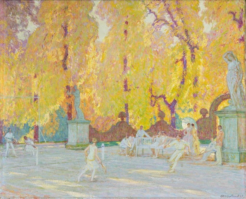 Octave Guillonnet, La Partie de tennis, 1925, huile sur toile, 59 x 72 cm, Dijon, musée des Beaux-Arts© Musée des Beaux-Arts de Dijon:François Jay + © ADAGP, Paris 2024