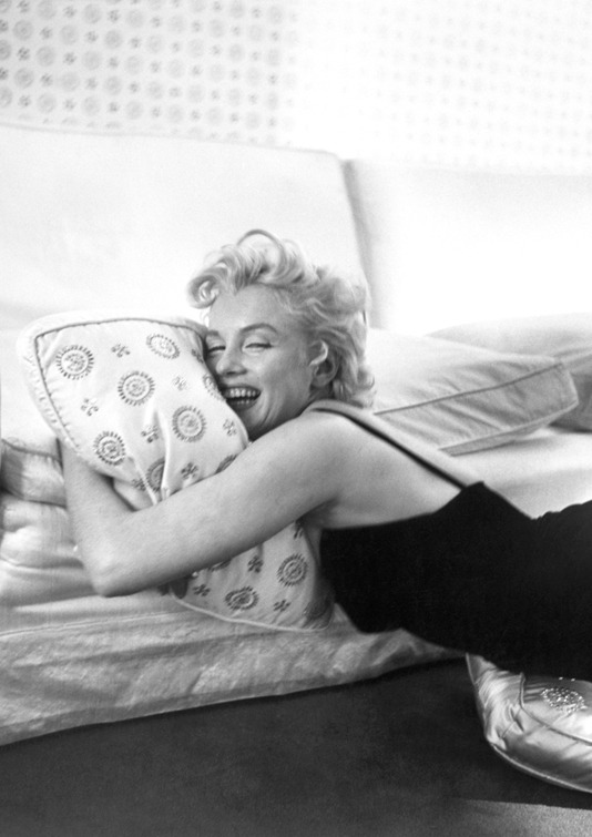 Portrait of actress Marilyn Monroe, photographed at Cecil Beaton's room at the Ambassador Hotel in New York in February 1956. *** Local Caption *** Marilyn Monroe;