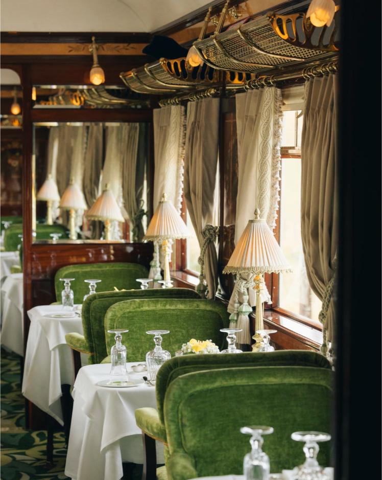 Venice Simplon-Orient-Express vlak restoran