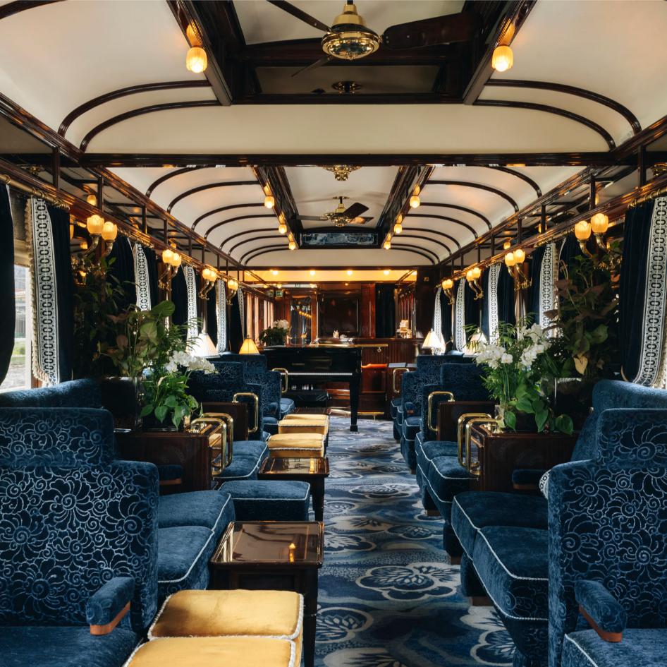 Venice Simplon-Orient-Express vlak interijer salon